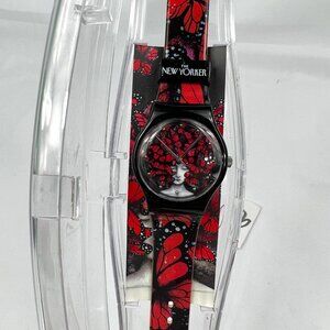 The New Yorker Watch Ana Juan Homage Red Black Butterfly Wristwatch Art Artist 3